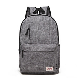 Wewoo Sacoche pour ordinateur portable gris MacBook 13,3 pouces et moins, Samsung, Lenovo, Sony, DELL Alienware, CHUWI, ASUS, HP étudiants, petite taille: 37x26x12cm, en toile multifonction Sac à dos à bandoulière universel