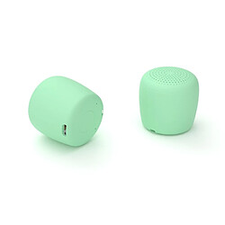 Ledwood Mini Enceinte Bluetooth et Écouteurs sans Fil Vert 