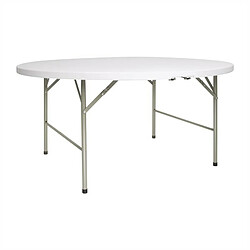 Avis Table Ronde Pliable au Centre Blanche 1530 mm - Bolero