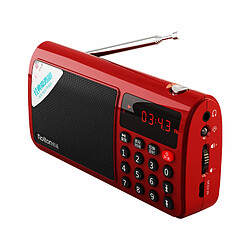 Acheter Universal Rawton T50 Portable World Band FM/Ondes moyennes/Ondes courtes Haut-parleur radio stéréo Lecteur de musique MP3 Carte SD/TF PC iPod Téléphone mobile | Ondes moyennes FM/Ondes courtes | Radio stéréo(Rouge)