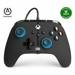 Power A Casque GAMING PRO GAMER EH50BK LEDS RGB PC Switch PS5 PS4 Xbox Series X/S + Manette XBOX ONE-S-X-PC NOIRE BLEU Officielle