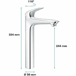 Acheter GROHE - Mitigeur monocommande Lavabo Taille XL Wave Chromé 23585001