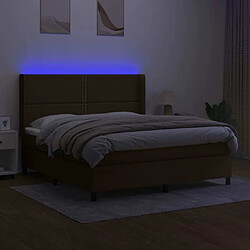 Avis Sommier à lattes et matelas LED,Cadre à lattes de lit pour Adulte Marron foncé 180x200 cm -MN55925