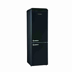 Réfrigérateur combiné 60cm 304l brassé noir - SCB300VB - SCHNEIDER