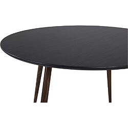 Acheter Venture Home Table de repas ronde Plaza 100 cm noir et noyer.