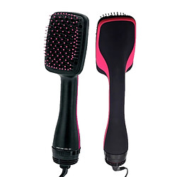 Avis Wewoo Professionnel multi fonction électrique coup de cheveux brosse air chaud boucles peigne salon de coiffure stylernorme de prise nous rose rouge