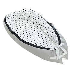 Lit De Voyage Pliable En Coton Coton Pour Bébé, Lit De Couchette Pour Bébé, B Dot_Black pas cher