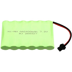 Batterie rechargeable Ni-MH AA 7.2V 2400mAh | Haute capacité, performances optimales | Compatible avec les véhicules RC, Radiofly Space Kondor Drone 