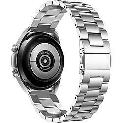 Bracelet en métal 3 perles en titane 22 mm argent pour votre Samsung Galaxy Watch3 45mm 