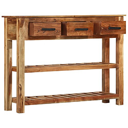 Maison Chic Commode Buffet - Meuble de rangement avec 3 tiroirs 110x30x80 cm Bois massif -GKD78576