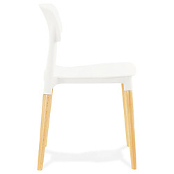 Acheter Alterego Chaise moderne 'TRENDY' blanche style scandinave