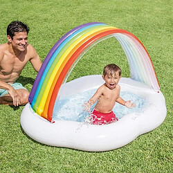 Totalcadeau Piscine gonflable avec arc-en-ciel 82 L (142 x 119 x 84 cm) pas cher