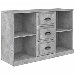 Maison Chic Buffet,Meuble de Rangement,commode pour salon,Cuisine gris béton 104,5x35,5x67,5 cm bois d'ingénierie -MN14092