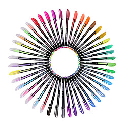 48 Couleurs Gel Stylo Paillettes Couleur Stylo Dessin Peinture Stylo Marqueurs Papeterie Stylos de gel multicolore