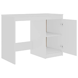 Acheter Maison Chic Bureau,Table de travail,bureau de travail pour chambre Blanc 100x50x76 cm Bois d'ingénierie -GKD88818