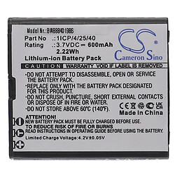 vhbw Batterie compatible avec Bea-fon SL495, SL595, SL595 Plus smartphone senior (600mAh, 3,7V, Li-ion)