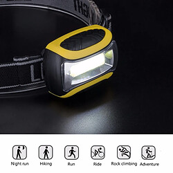 Wewoo Lampe frontale LED extérieure COB de poche 3 mode lumière principale phare Linterna torche pour la pêche à vélo