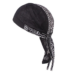 Acheter Durag Skull Cap Chute De Cheveux Foulard Musulman Bandana Turban Noir