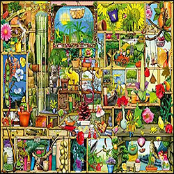 Ravensburger The gardeners cupboard Puzzle 1000 piAces pour adultes A chaque piAce est unique, la technologie Softclick signifie que les piAces semboAtent parfaitement, vert