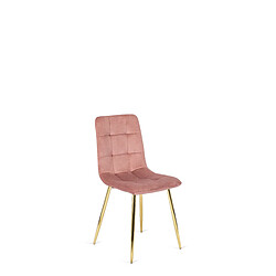 Vivaldi Chaise York Rose Velours 