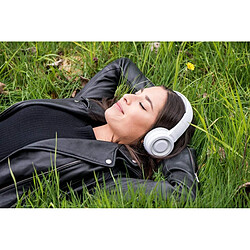 Lenco casque sans fil Headphones Bluetooth blanc 