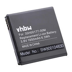 vhbw Li-Ion batterie 1600mAh (3.7V) pour téléphone portable mobil smartphone Zopo ZP100