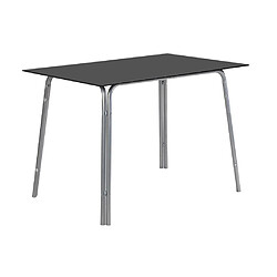 Vente-Unique Ensemble table + 4 chaises - Noir et chromé - VILIARI pas cher