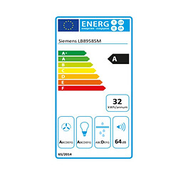 Hotte standard Siemens AG LB89585M 86 cm 800 m³/h 170W A++ Acier inoxydable