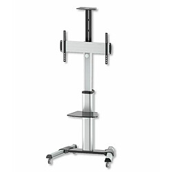 supporto a pavimento techly con una mensola trolley tv 37-70''