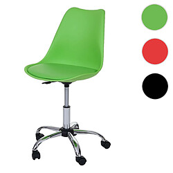 Mendler Chaise pivotante Malmö HWC-B15 ~ similicuir, vert 