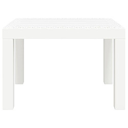 Avis Maison Chic Table de jardin | Table d'extérieur blanc 59x47x40 cm PP -GKD57800