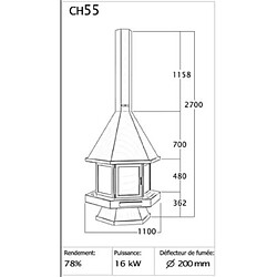 Avis Focgrup Cheminée MONTANA 16kW CH55inox