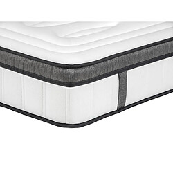 Acheter Vente-Unique Ensemble 140 x 190 cm sommier coffre blanc + matelas ressorts ensachés 7 zones et mémoire de forme ép.30cm - OLIANE de YSMÉE