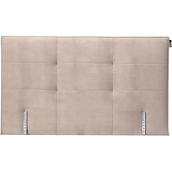 Tempur Tête de lit Quadro 184cm velours gris perle D65