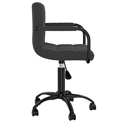 Avis vidaXL Chaises pivotantes à manger lot de 2 noir velours