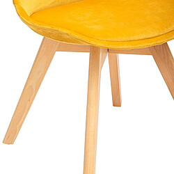 Avis Atmosphera, Createur D'Interieur Chaise Patch Baya Jaune ocre - Atmosphera