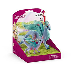 Schleich Dragons aux fleurs Figurines Bayala : Dragon aux fleurs, maman et bébé