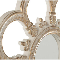 Décoration murale Alexandra House Living Acrylique Plastique Mélamine Miroir 3 Pièces