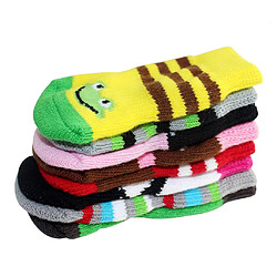 Set 4 anti-dérapant Pet Dog chaussettes chaussures bottes chaudes chaussettes en coton patte protecteurs L