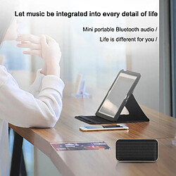 Avis Wewoo Enceinte Bluetooth BT209 Mini haut-parleur sans fil ultra-mince portatif d'extérieurcarte Micro SD et appel mains libres Argent