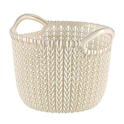 Curver Panier Rond Déco 3 L Tricot - Blanc Cassé