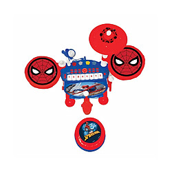 SPIDER-MAN Batterie Électronique Lumineuse Complete avec clavier, cymbales et tabouret - LEXIBOOK