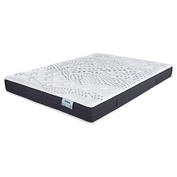 Ebac Matelas 160x200 Myriade - Mousse - Hauteur 21 cm - 5 zones - Soutien medium Matelas mousse Myriade 160x200. ATTENTION : Veuillez vérifier que cette dimension passe dans les escaliers, couloirs et portes. Hauteur 21 cm - Suspension mousse HR 55 kg/m³ - 5 zones de soutien - Face supérieure thermo-réactive - Face inférieur : Plateau