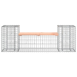 Avis Maison Chic Banc de jardin | Banquette de jardin | Chaise Relax design gabion 183x41x60,5 cm bois massif douglas -MN55500