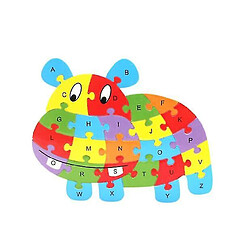 Universal 1 lettre anglaise puzzle animal dessin animé initiation cognitive anglaise pour les enfants puzzle jouets jouets 