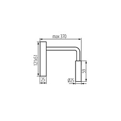 Kanlux Applique LED 3,3W 145lm 30° Noir- Blanc Chaud 3000K