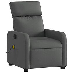 Avis Maison Chic Fauteuil Relax pour salon, Fauteuil de massage inclinable Gris foncé Tissu -GKD24029