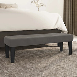 vidaXL Banc Gris foncé 100x30x30 cm Velours