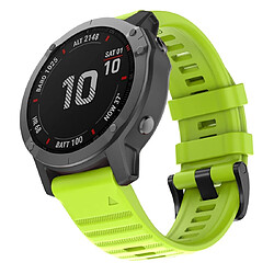 Wewoo Bracelet pour montre connectée Garmin Fenix 6X 26mm Silicone Smart Watch de remplacement Vert 