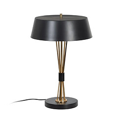 BigBuy Home Lampe de bureau Noir Doré Fer 40 W 33 x 33 x 51 cm